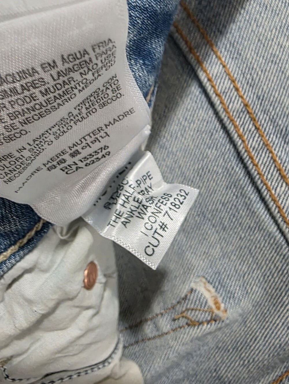 New! Mother The Half-Pipe Ankle Fray Barrel Jeans - Picture 8 of 8